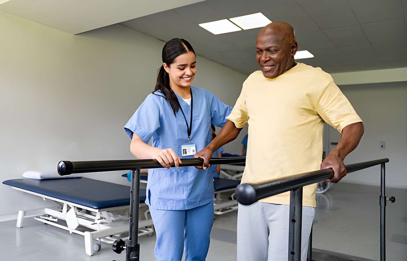 Patient in physical therapy- Care Transit Solutions