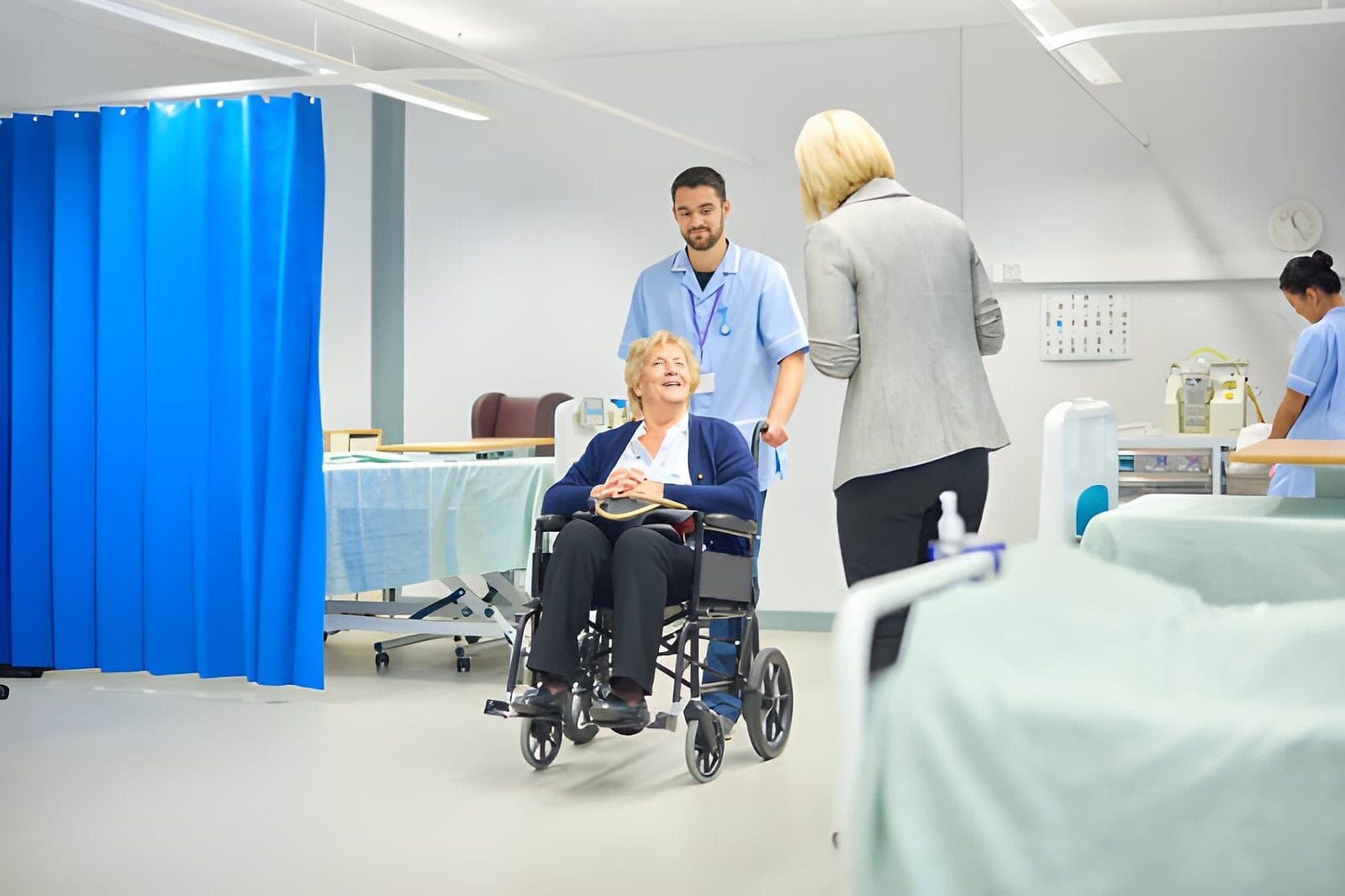 Elderly woman in wheelchair - Care Transit Solutions
